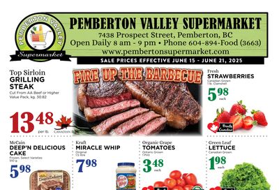 Pemberton Valley Supermarket Flyer June 15 to 21 Pemberton Valley Supermarket Flyer June 15 to 21