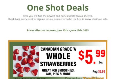 Country Traditions One-Shot Deals Flyer June 13 to 19