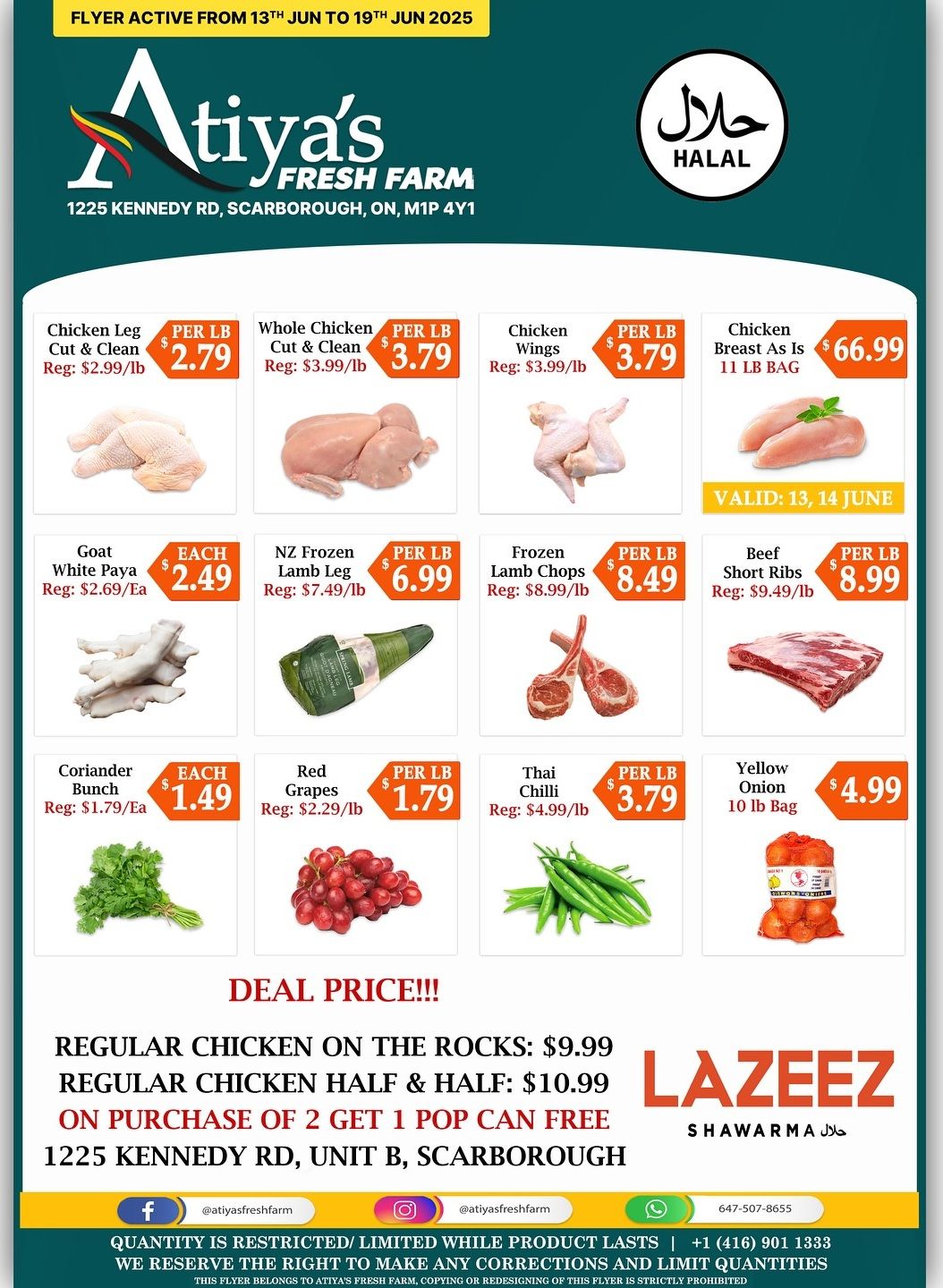 Atiya's Fresh Farm Flyer June 13 to 19