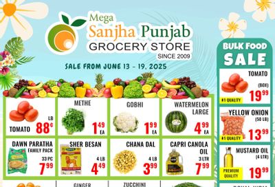 Sanjha Punjab Grocery Store Flyer June 13 to 19