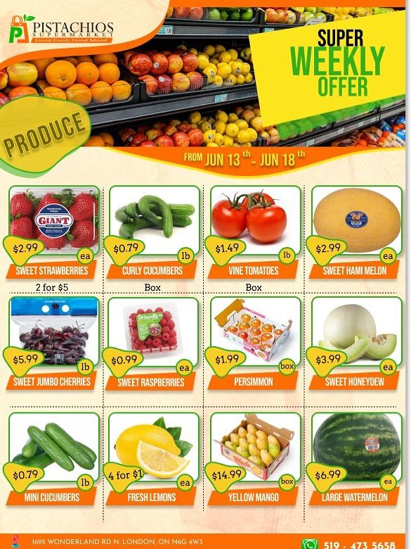 Pistachios Supermarket Flyer June 13 to 18