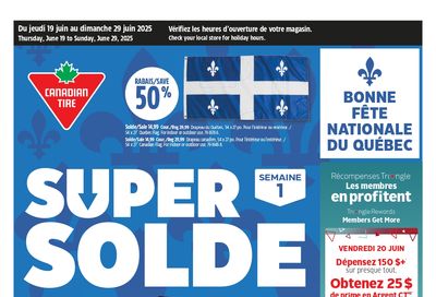  Canadian Tire Super Sale (QC) Flyer June 19 to 29