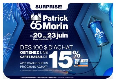 Patrick Morin Flyer June 19 to 25