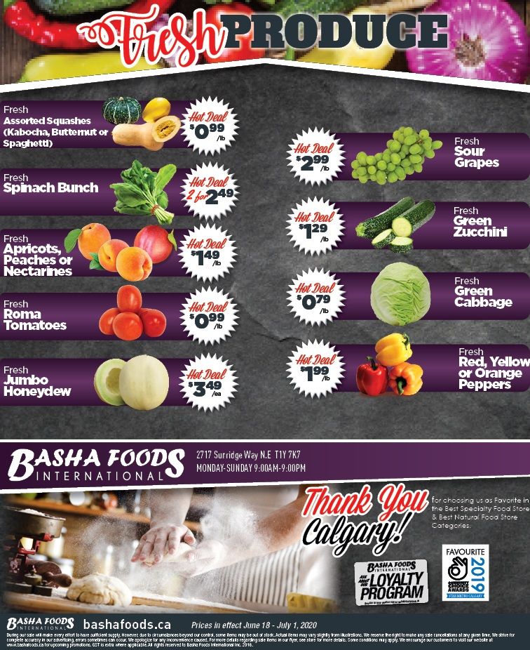 Basha Foods International Flyer June 18 to July 1