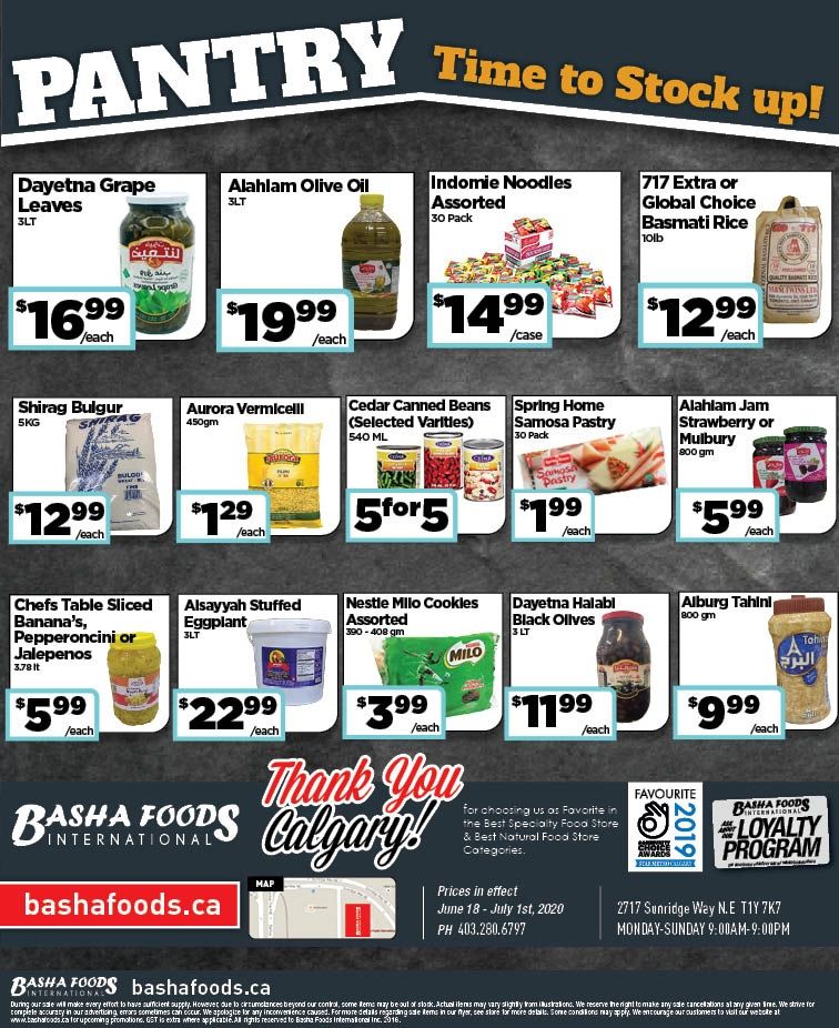 Basha Foods International Flyer June 18 to July 1