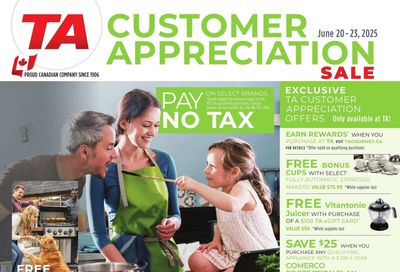 TA Appliances Flyer June 20 to 23 TA Appliances Flyer June 20 to 23
