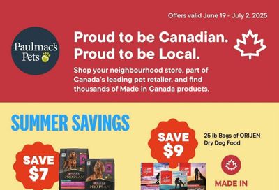 Paulmac's Pets Flyer June 19 to July 2 Paulmac's Pets Flyer June 19 to July 2
