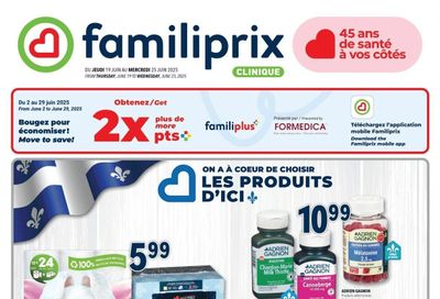Familiprix Clinique Flyer June 19 to 25