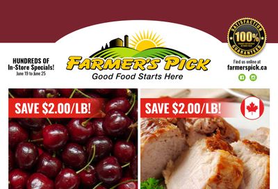 Farmer's Pick Flyer June 19 to 25