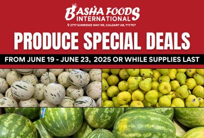 Basha Foods International Produce Deals Flyer June 19 to 23