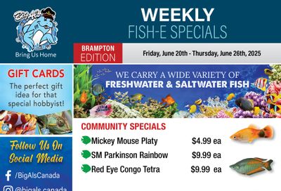 Big Al's (Brampton) Weekly Specials June 20 to 26