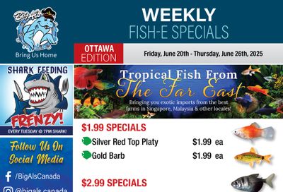 Big Al's (Ottawa) Weekly Specials June 20 to 26