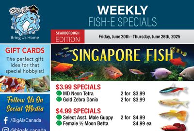 Big Al's (Scarborough) Weekly Specials June 20 to 26