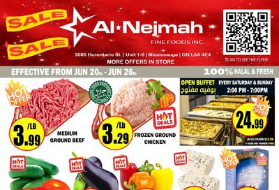 Alnejmah Fine Foods Inc. Flyer June 20 to 26