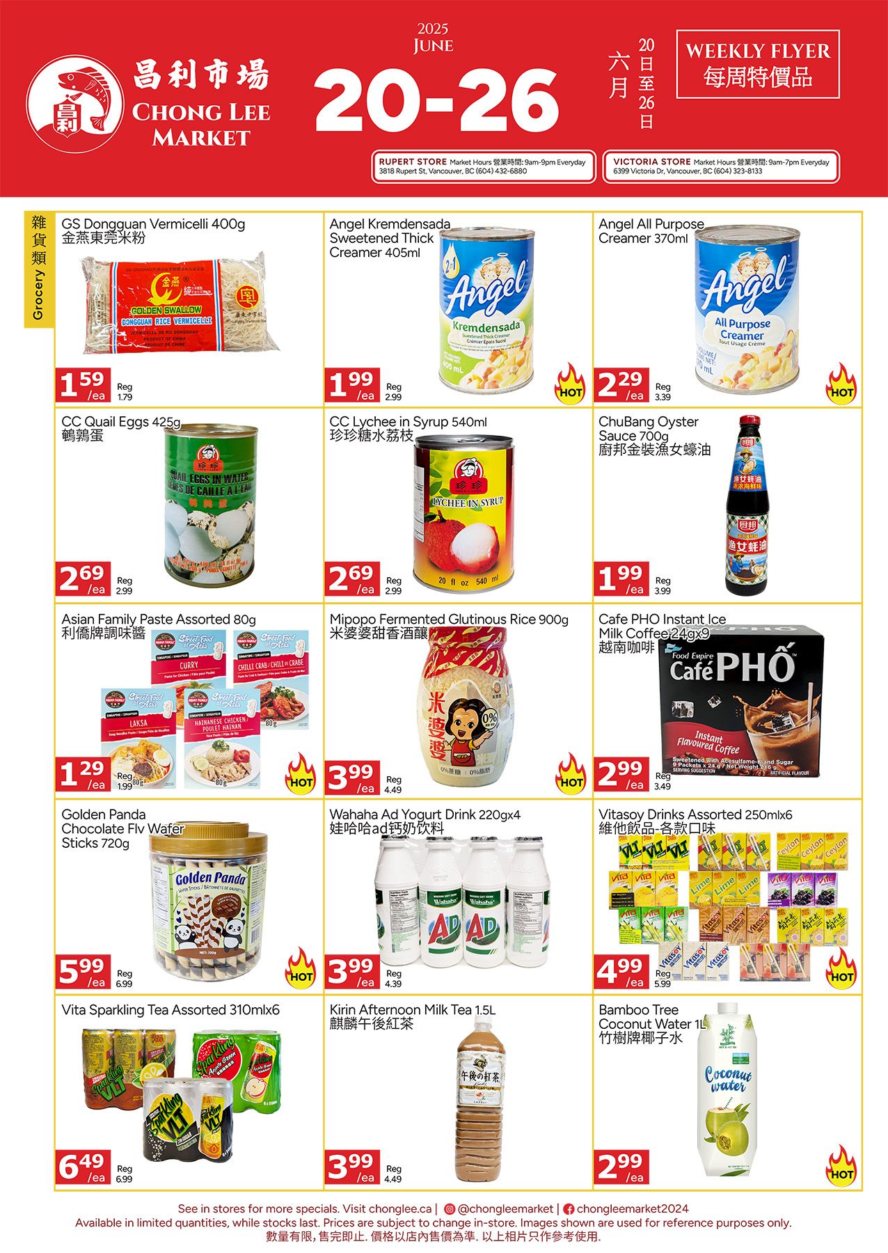 Chong Lee Market Flyer June 20 to 26