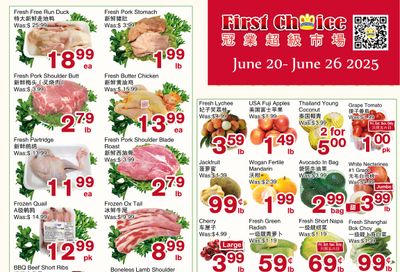 First Choice Supermarket Flyer June 20 to 26