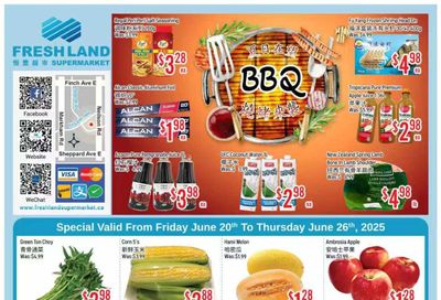 FreshLand Supermarket Flyer June 20 to 26
