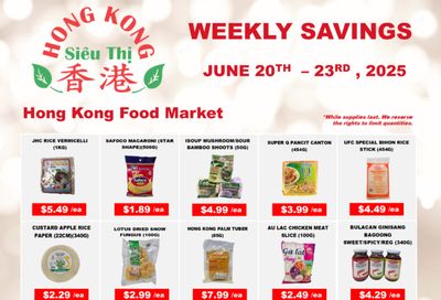 Hong Kong Food Market Flyer June 20 to 23