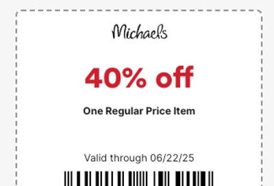 Michael's Coupon June 20 to 22, 2025