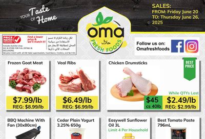 Oma Fresh Foods Flyer June 20 to 26