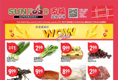 Sunfood Supermarket Flyer June 20 to 26