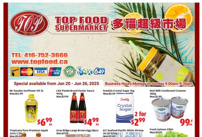 Top Food Supermarket Flyer June 20 to 26 Top Food Supermarket Flyer June 20 to 26