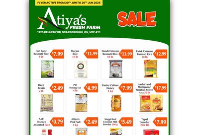 Atiya's Fresh Farm Flyer June 20 to 26