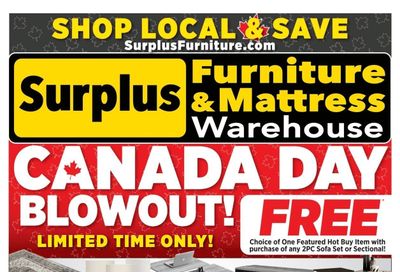 Surplus Furniture & Mattress Warehouse (S. ON) Flyer June 23 to 29