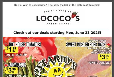 Lococo's Flyer June 23 to 29
