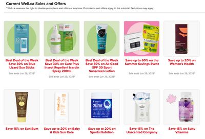 Well.ca Weekly Sales June 23 to 29