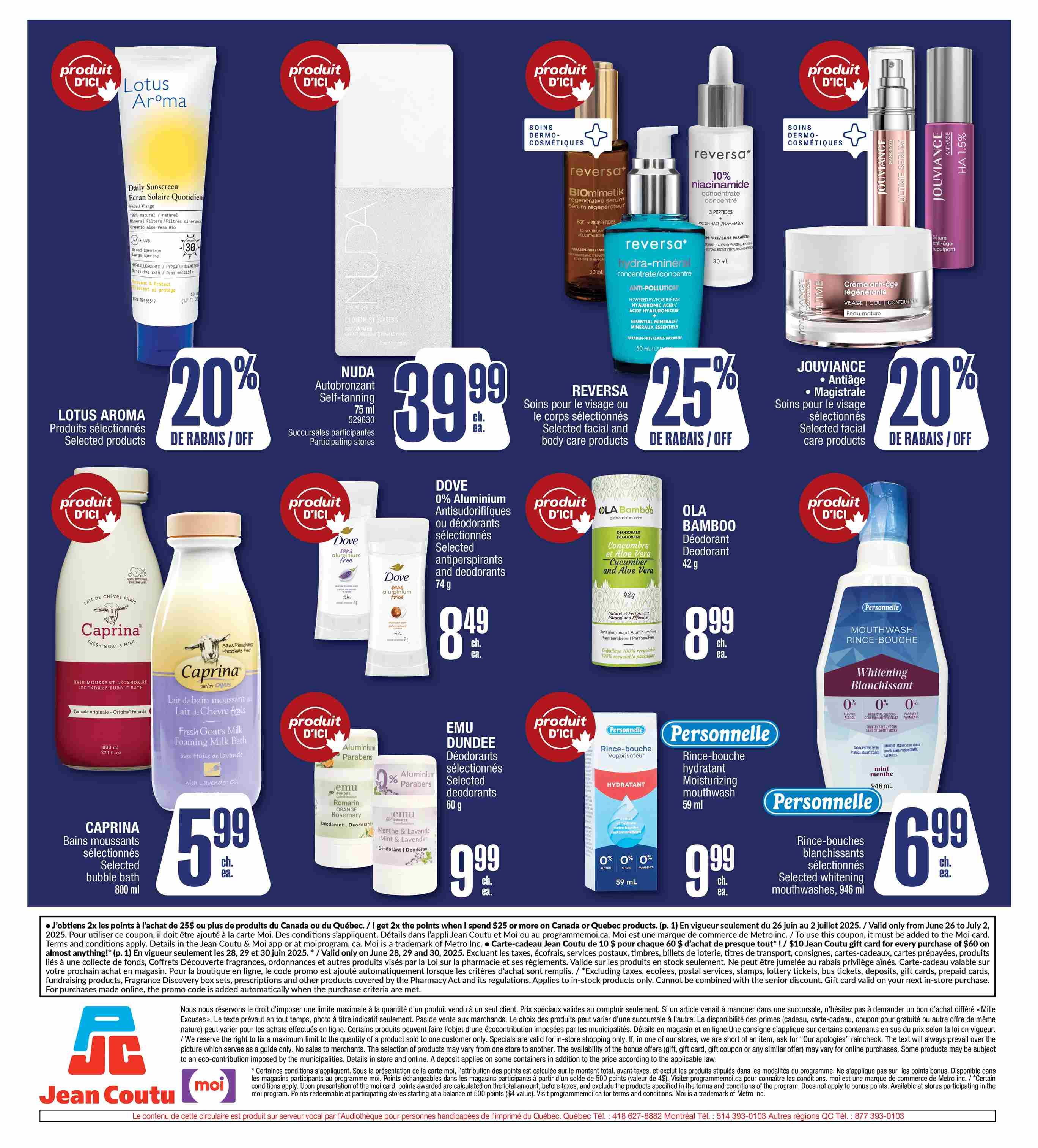 Jean Coutu Extra Flyer June 26 to July 2
