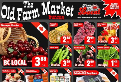 The Old Farm Market (Duncan) Flyer June 26 to July 2