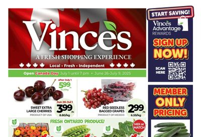 Vince's Market Flyer June 26 to July 9 Vince's Market Flyer June 26 to July 9