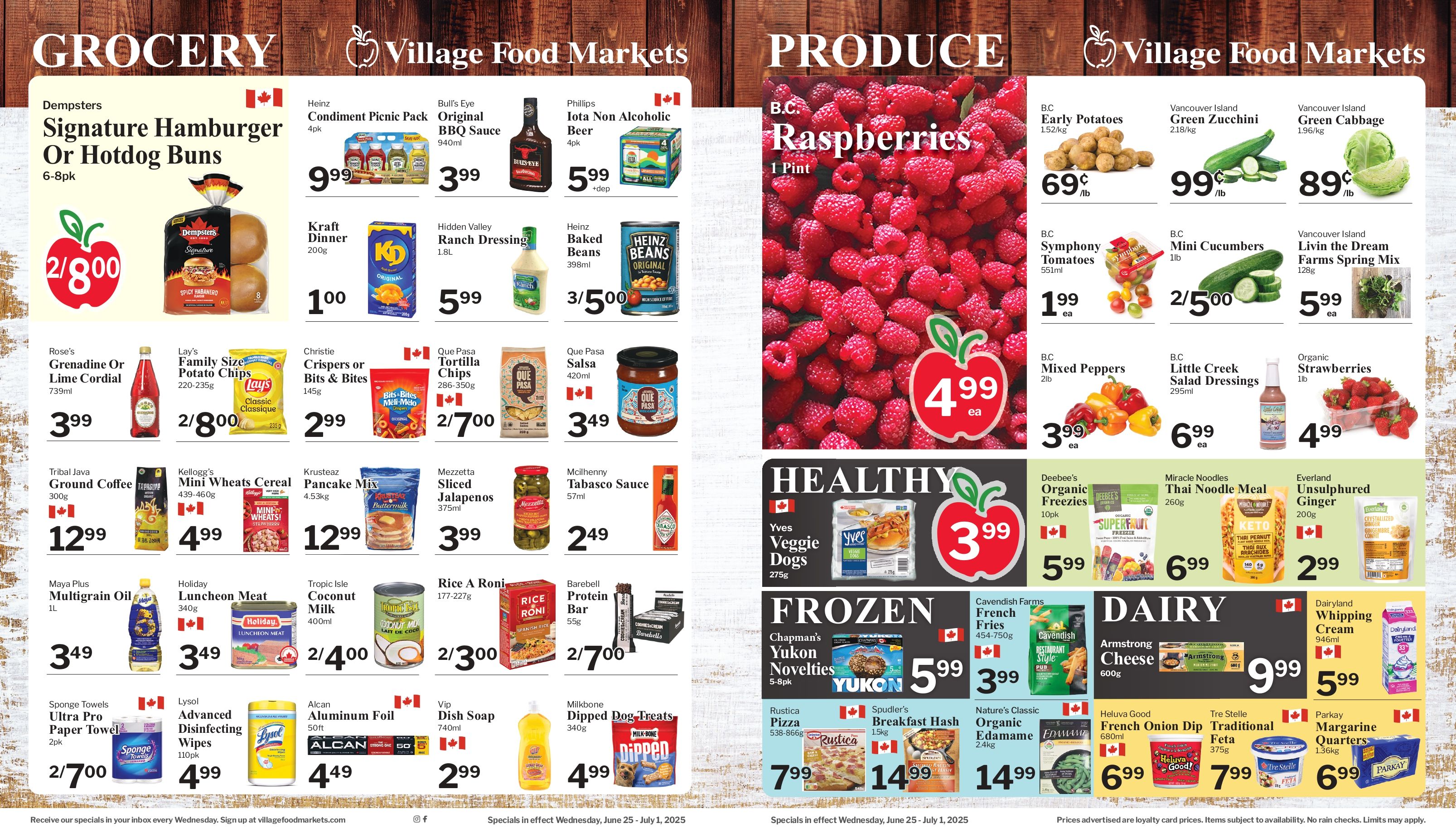 Village Food Markets Flyer June 25 to July 1