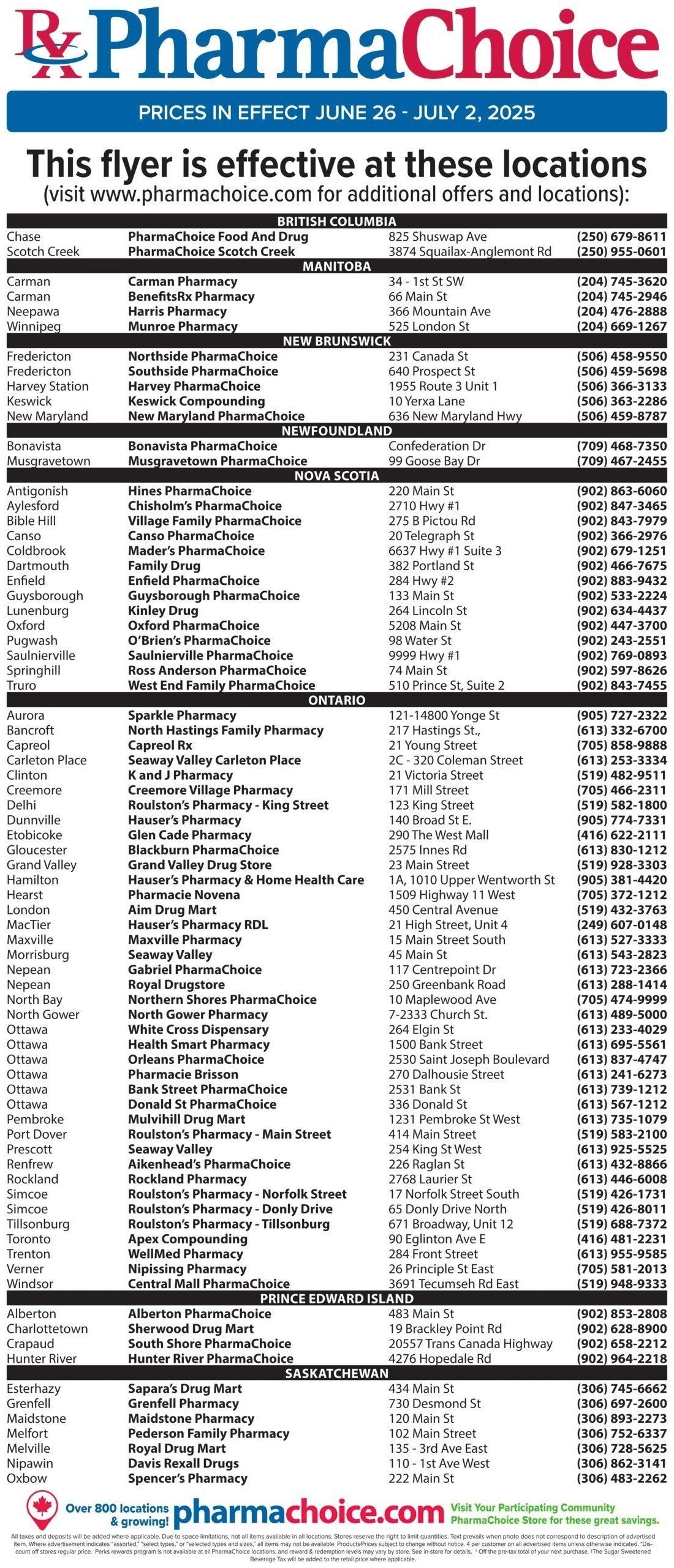 PharmaChoice Home Care Solutions Flyer June 26 to July 2