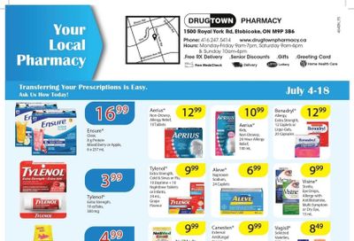 Drug Town Pharmacy Flyer July 4 to 18