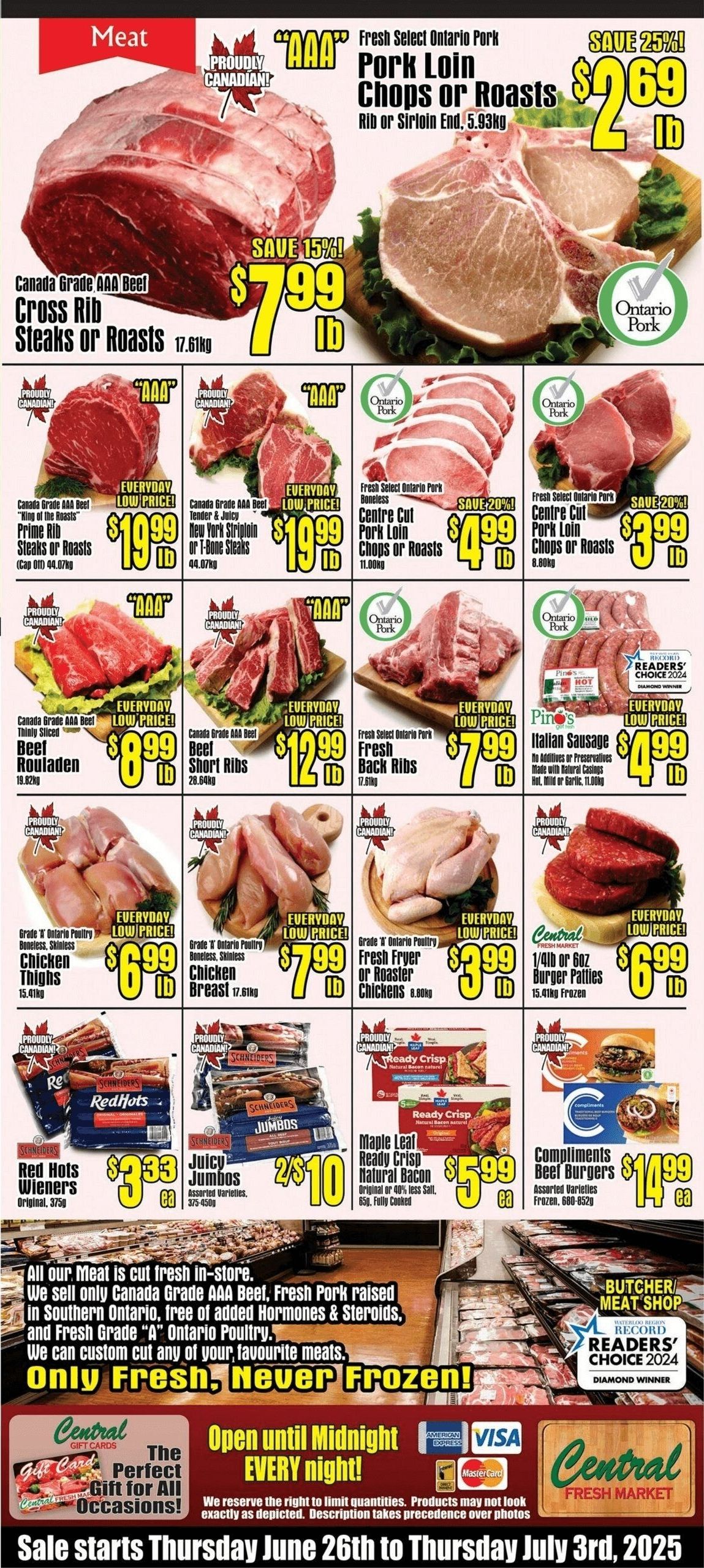 Central Fresh Market Flyer June 26 to July 3