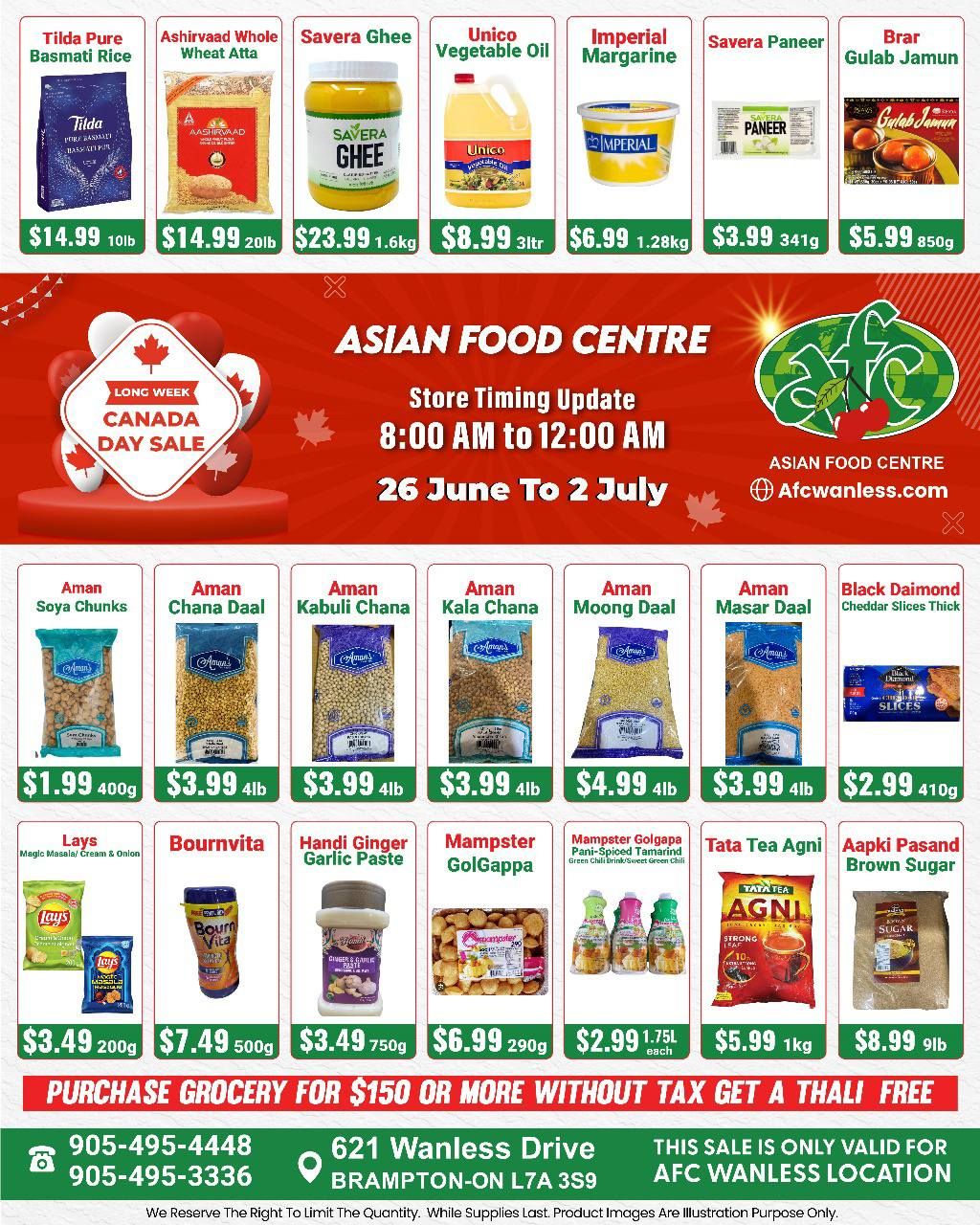 Asian Food Centre (Wanless Dr.) Flyer June 26 to July 2