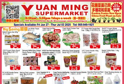 Yuan Ming Supermarket Flyer June 27 to July 3 Yuan Ming Supermarket Flyer June 27 to July 3