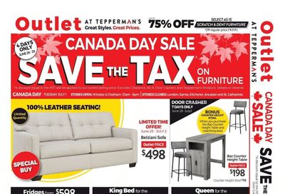 Tepperman's Outlet Flyer June 26 to July 2