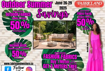Fabricland (Kitchener, St. Catharines, Welland) Flyer June 26 to 29