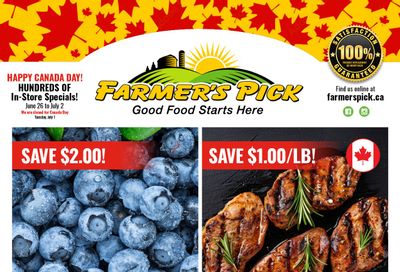 Farmer's Pick Flyer June 26 to July 2