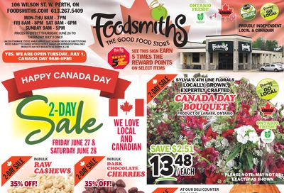 Foodsmiths Flyer June 26 to July 3 Foodsmiths Flyer June 26 to July 3