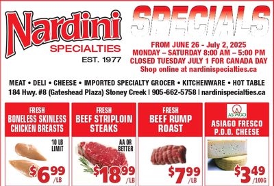 Nardini Specialties Flyer June 26 to July 2
