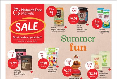Nature's Fare Markets Flyer June 26 to July 16