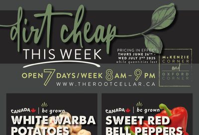 The Root Cellar Flyer June 26 to July 2 The Root Cellar Flyer June 26 to July 2