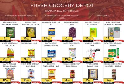 Fresh Grocery Depot Flyer June 26 to July 2
