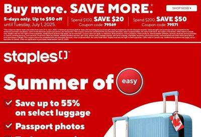 Staples Flyer June 27 to July 3