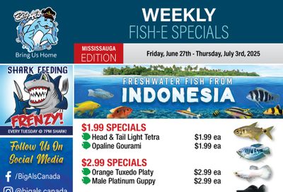 Big Al's (Mississauga) Weekly Specials June 27 to July 3
