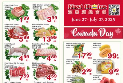 First Choice Supermarket Flyer June 27 to July 3